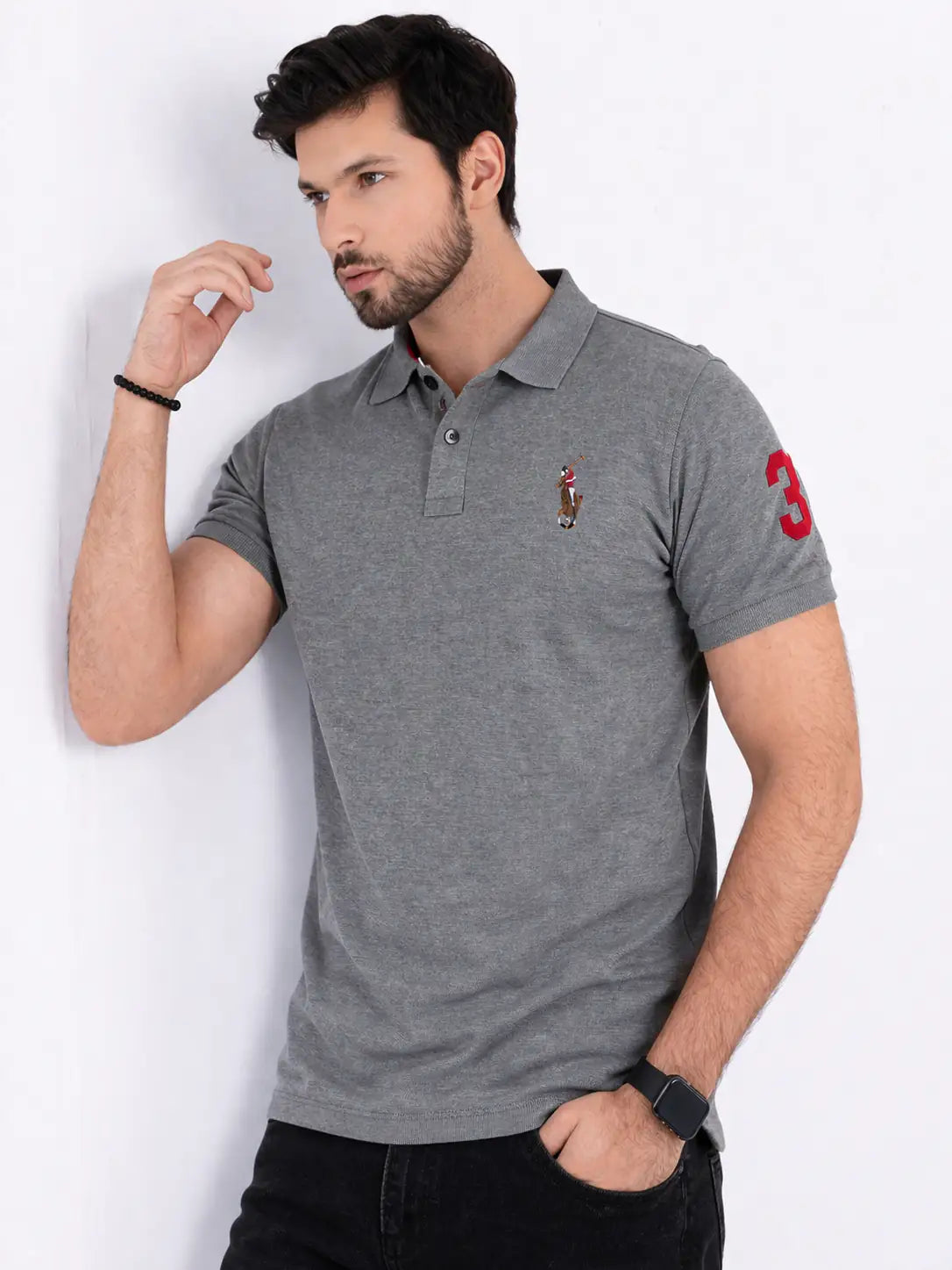 RL EMB 3 signature polo