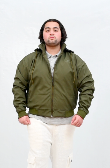 Ultimate Drop Shoulder Windproof Fleece Inside & Detachable Hood Jacket (RBB1071)