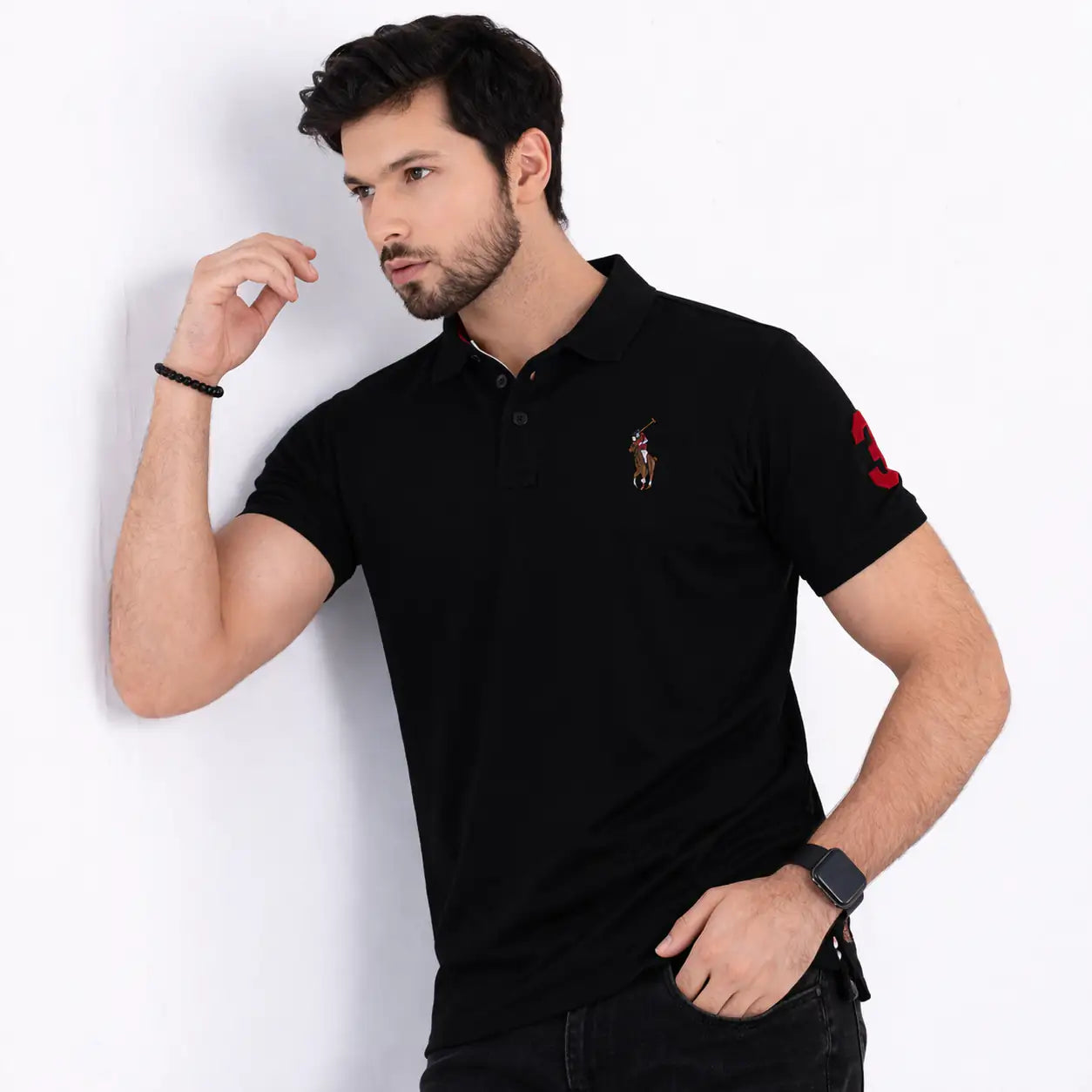 RL EMB 3 signature polo