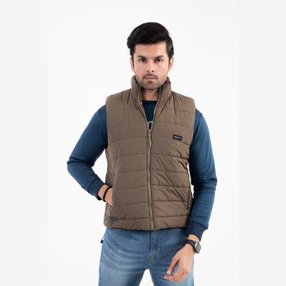 Men Quilted Short Body Slim-Fit Puffer Jacket RBB1053