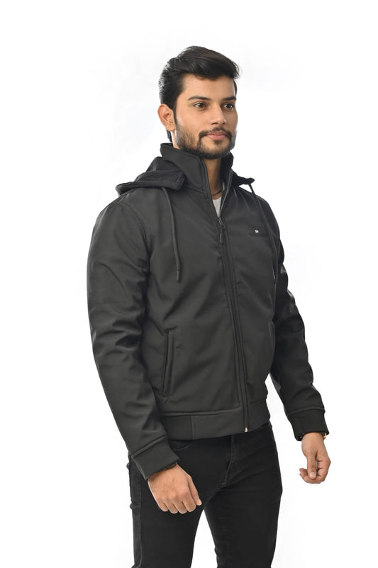 Cozy Jacket with Warm Inner Lining & Detachable Hood (RBB1064)