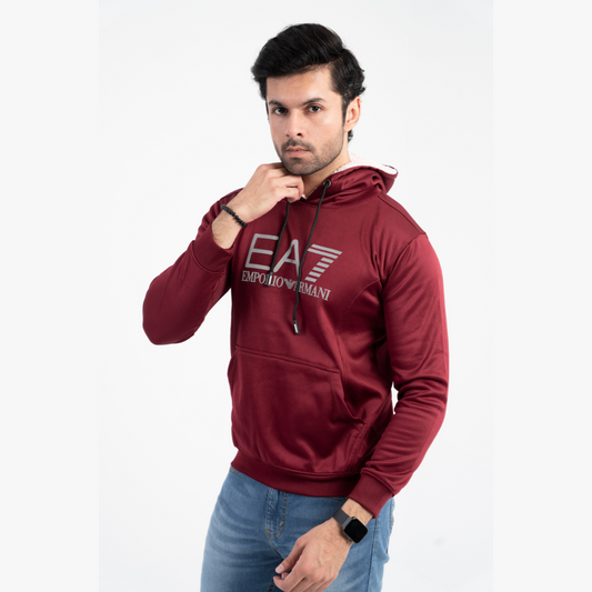 Trendy Men's Micro fleece Hoodie with FUR RBB1046-A